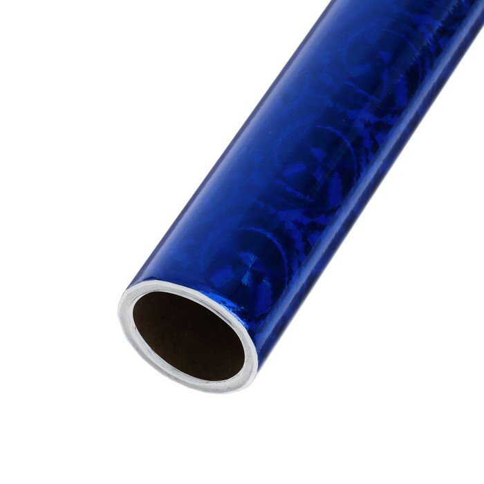 Calligrata Плёнка самоклеящаяся, голография, синяя, 0.45 х 3 м, 3 мкм - фотография № 3