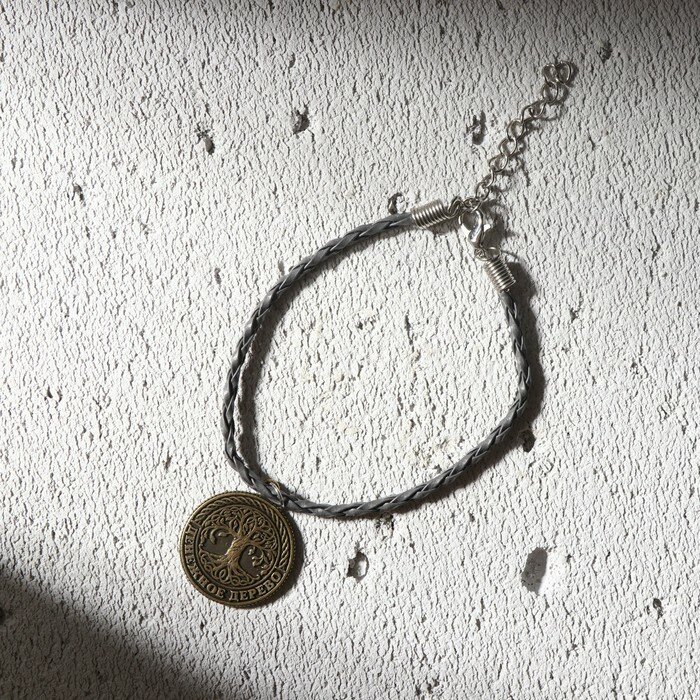 Браслет-талисман "Счастливая монета", 24 см - фотография № 2