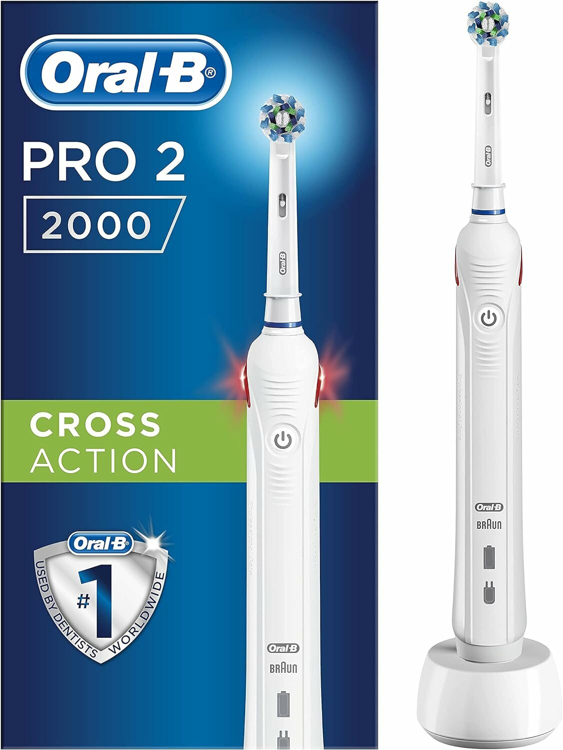 Электрическая зубная щетка Braun Oral-B PRO 2 2000N CrossAction D501.513.2, белый - фотография № 11