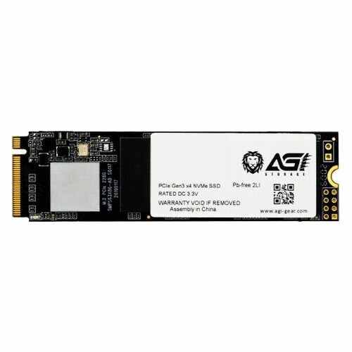 SSD накопитель AGI AI198 AGI512G16AI198 512ГБ, M.2 2280, PCIe 3.0 x4, NVMe, M.2