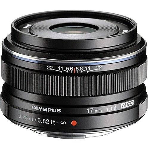 Объектив Olympus M.Zuiko Digital ED 17mm f/1.8, черный (