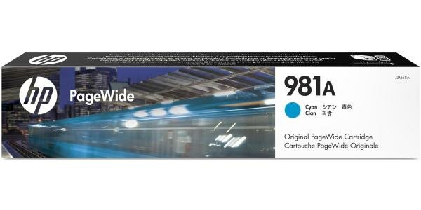 HP Картридж HP № 981A J3M68A для HP PageWide Enterprise Color 556dn/56xh/MFP 586z/MFP 586dn/ MFP 586f голубой 6000стр