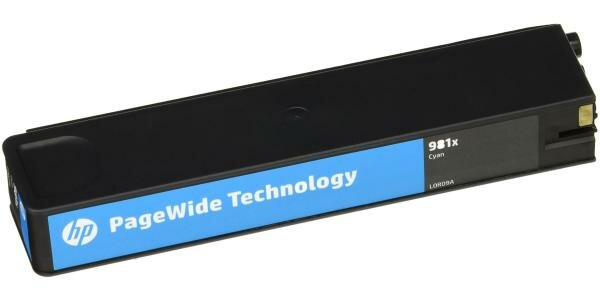 HP Картридж HP 981X L0R09A для PageWide 586/556 голубой 10000стр