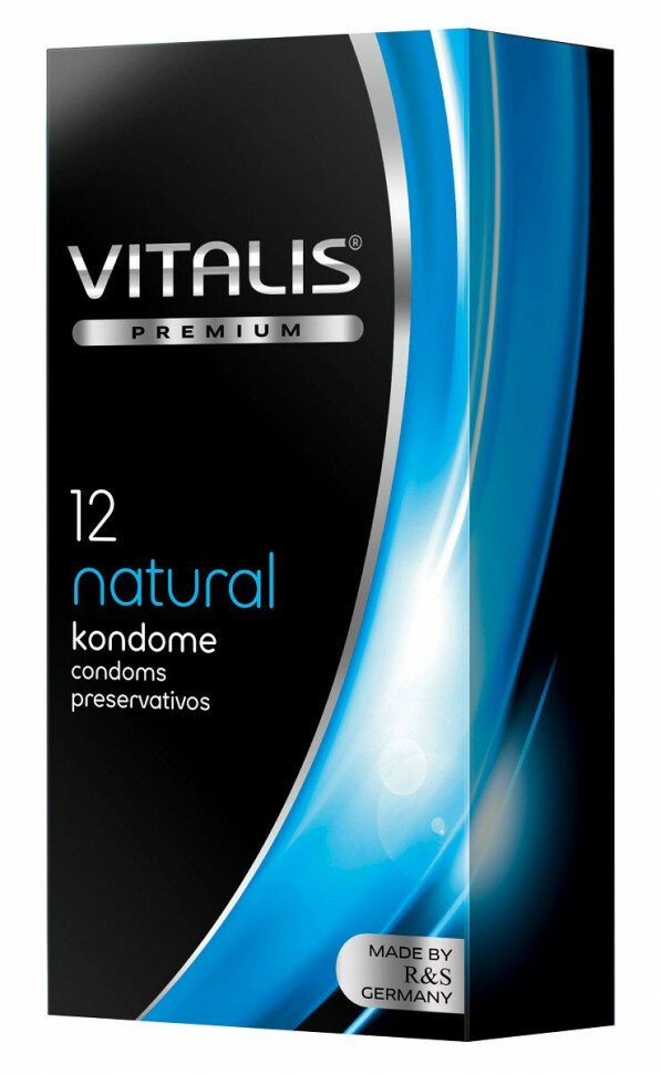 Классические презервативы VITALIS PREMIUM natural - 12 шт. (39816)