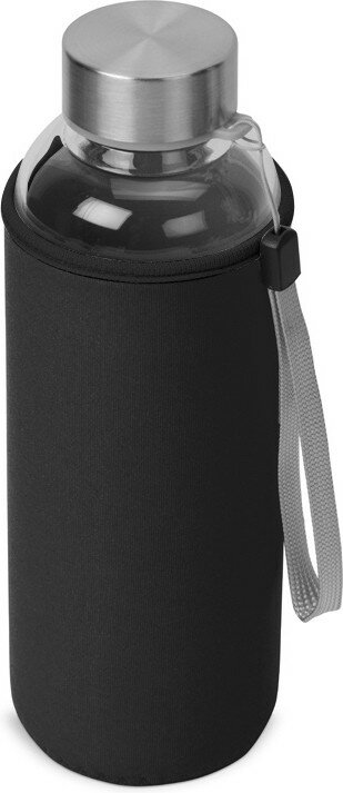 фото Бутылка для воды Pure c чехлом, 420 мл, черный