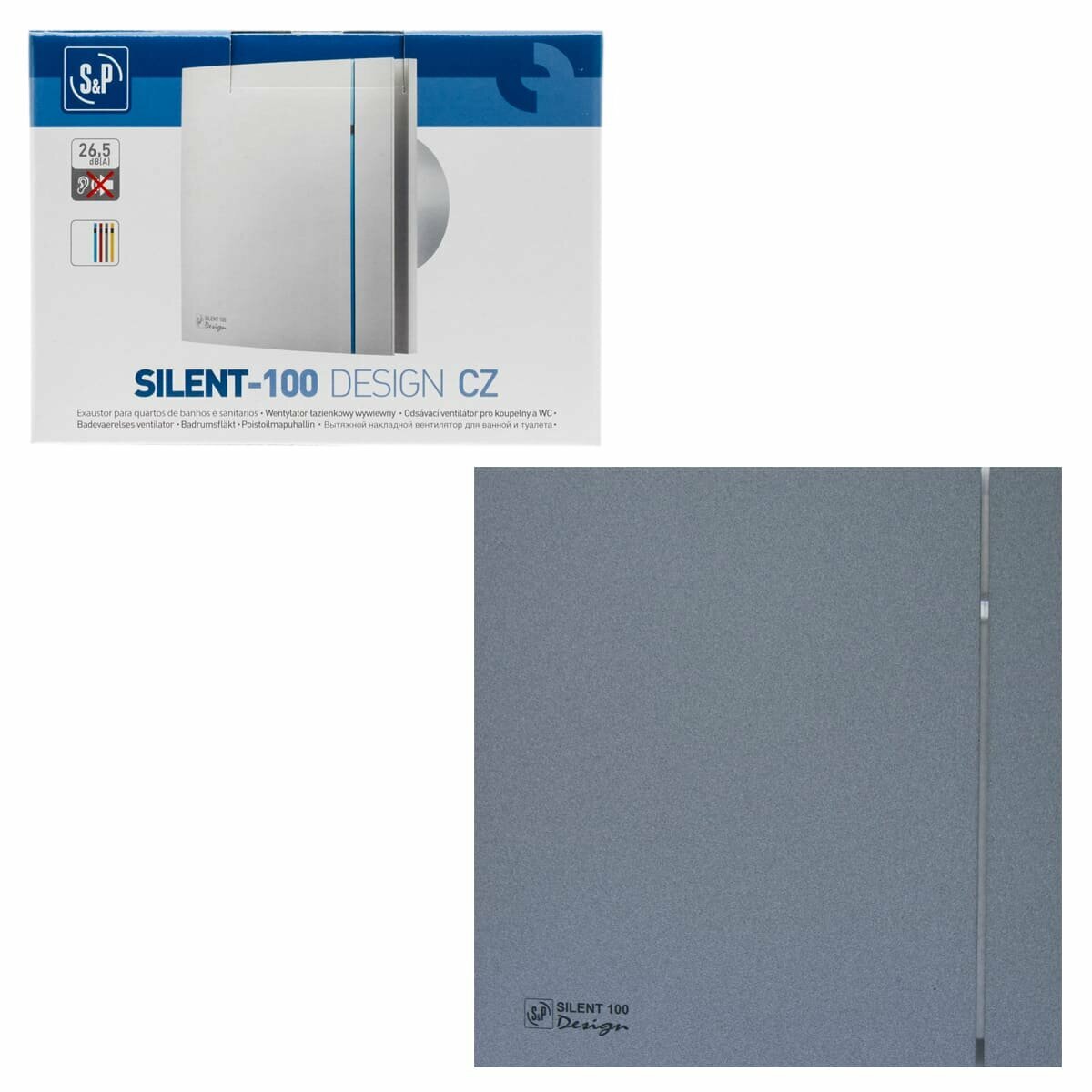 Вентилятор Soler & Palau Silent Design 100 CZ 4C STONE GREY - фотография № 3