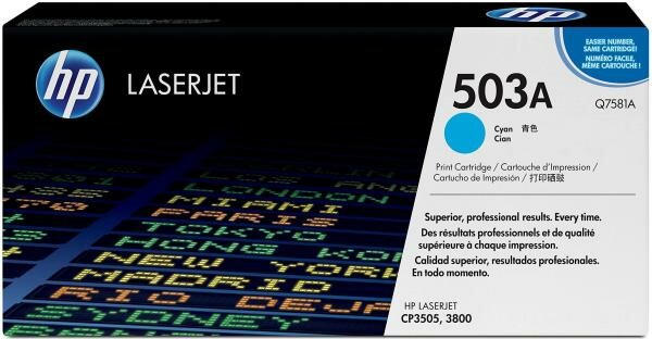 Тонер-картридж HP Q7581A cyan for Color LaserJet 3800