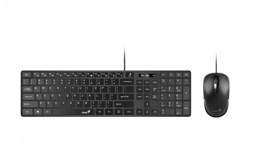Комплект клавиатура и мышь GENIUS SlimStar C126 черный (31330007402)