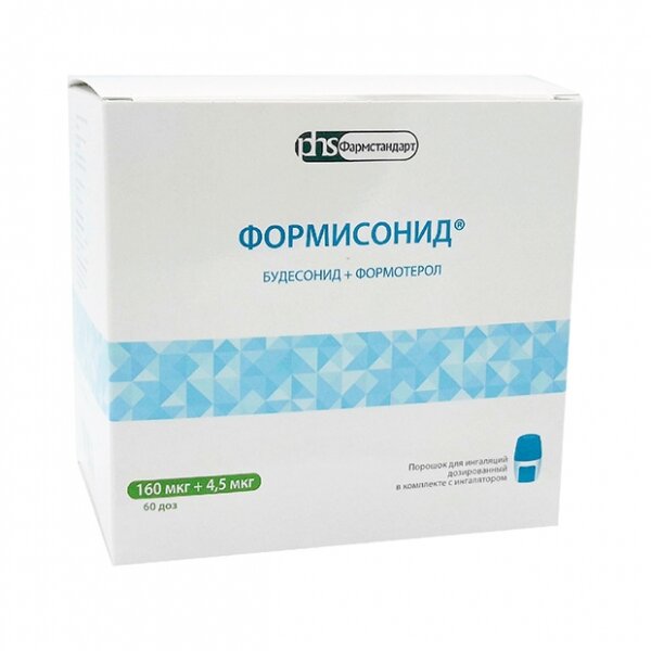 Формисонид пор.д/ингал. дозир. 160мкг+4.5мкг/доза 60доз