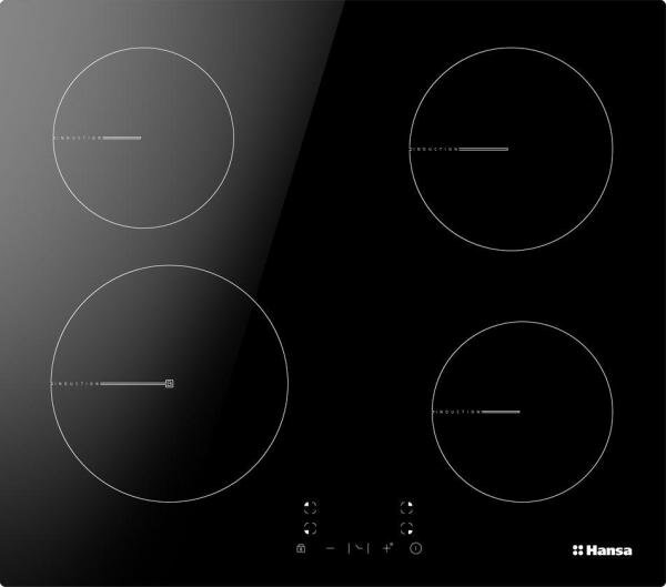 Встраиваемые электрические панели Hansa/ Варочная поверхность индукционная HANSA 60см BHI68312, сенсорное управление, 1 бустер (Boosters), индикация с