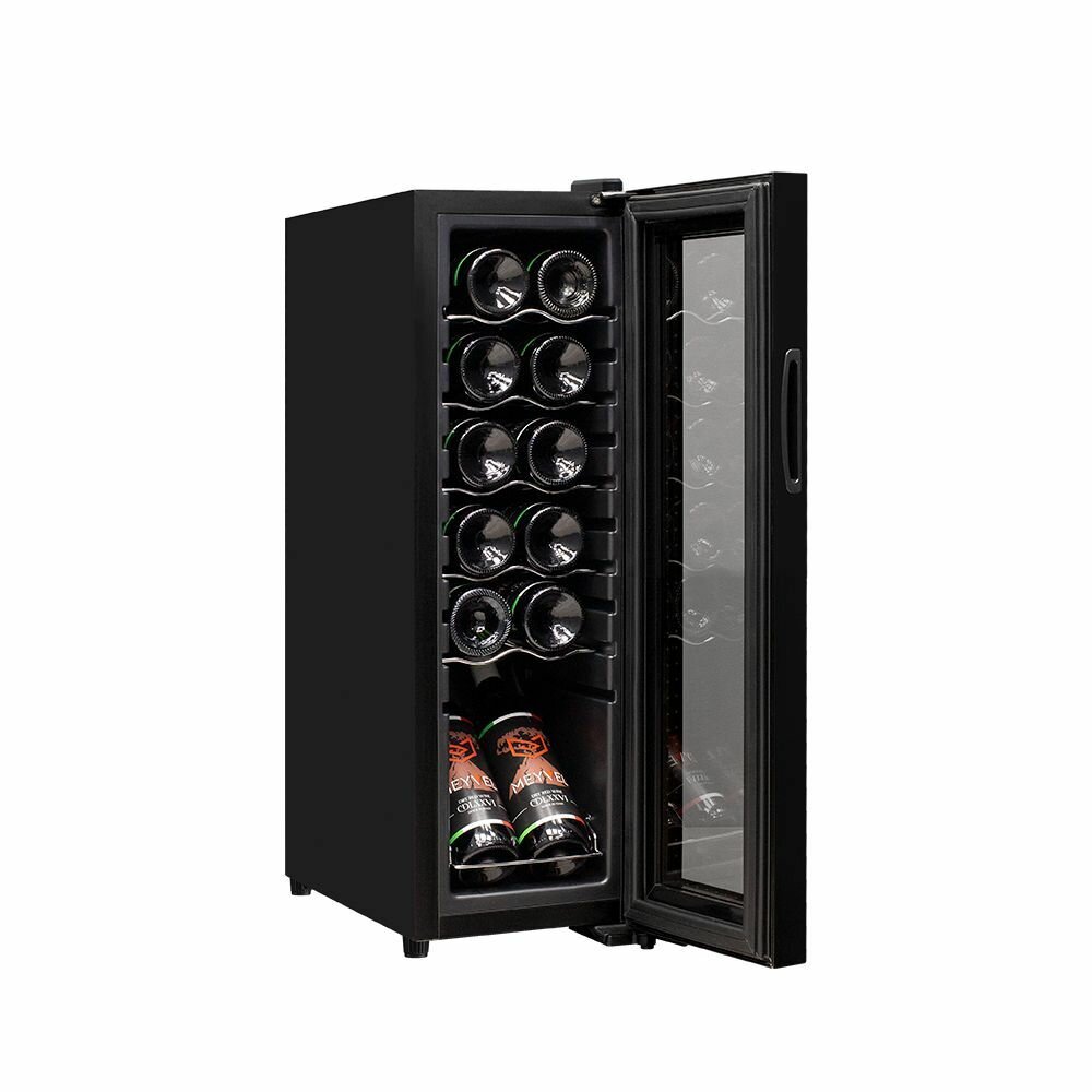 Винный шкаф Meyvel MV12-CBD1 (компрессорный холодильник для вина на 12 бутылок) - фотография № 2