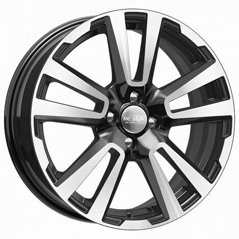 Колесный диск кик кс874 6.5x17/4x100 et43 d60.1 алмаз-черный