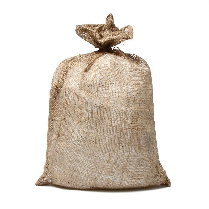 фото Мешок джутовый, 44 × 69 см, плотность 190 г/м², плетение 34 × 22 нити, без завязок