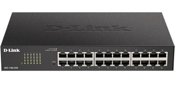 D-Link DGS-1100-24V2/A2A Настраиваемый L2 коммутатор c 24 портами 10/100/1000Base-T (465543) {3}