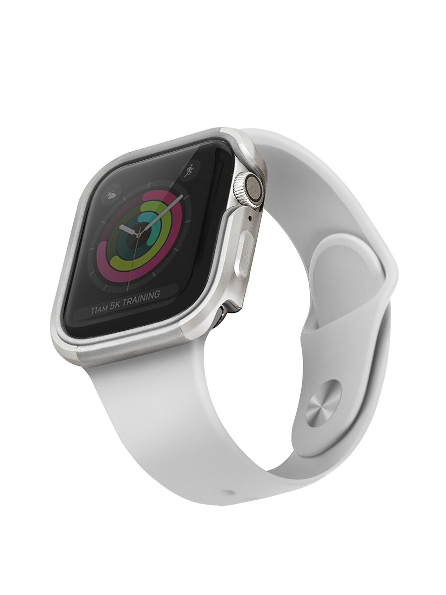 Uniq для Apple Watch 40 mm чехол Valencia aluminium Silver