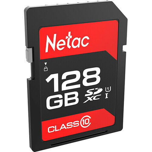 Карта памяти Netac P600 SDHC 128GB U1/C10 up to 80MB/s retail pack