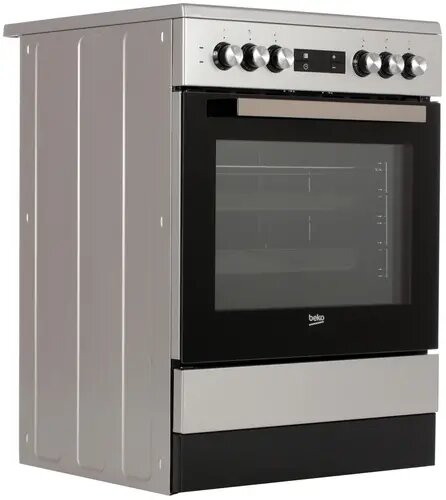 Плита Электрическая Beko FSM67320GSS серебристый стеклокерамика