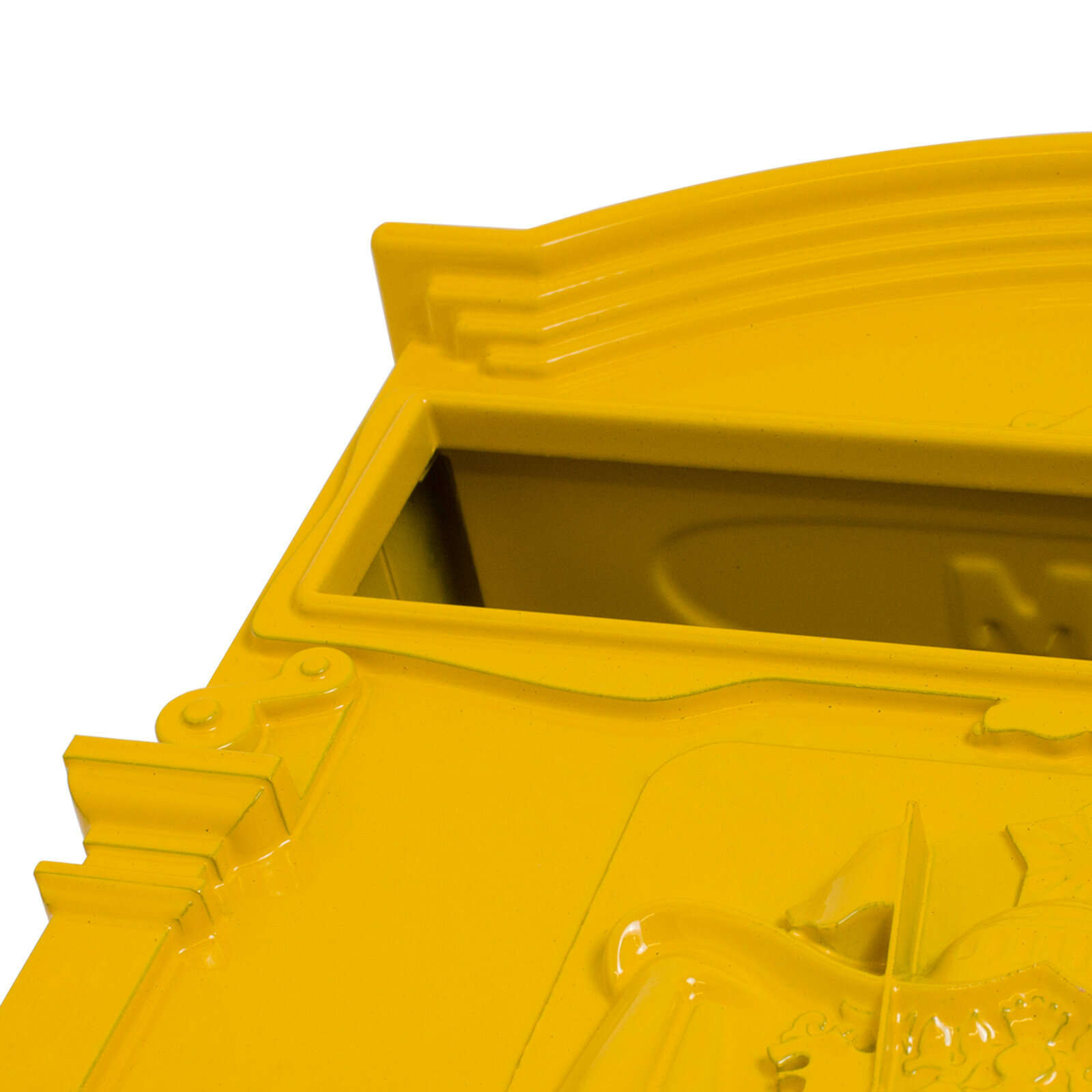 Почтовый ящик с замком уличный металлический для дома №4010 желтый, Аллюр - фотография № 11