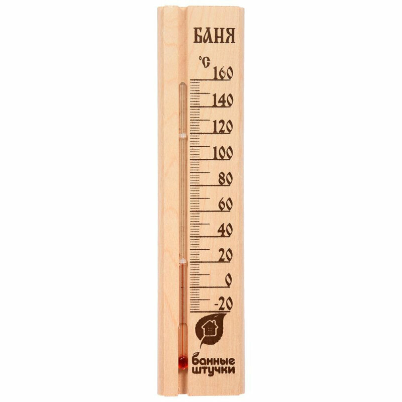 Термометр Баня 27х6,5х1,5 см для бани и сауны,18037, 1620292