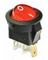 Выключатель SMRS 101N 3c Подсв.12V красный off-on