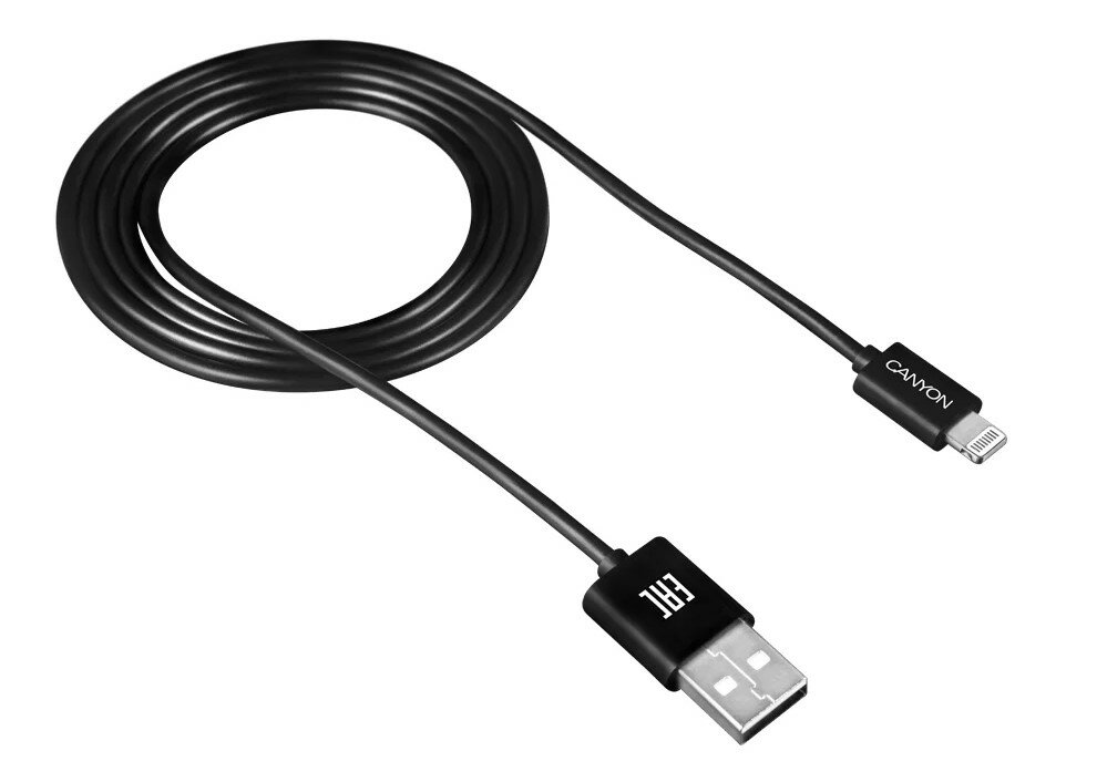 Кабель Canyon USB - Lightning, 1м, Canyon (CNE-CFI1B)