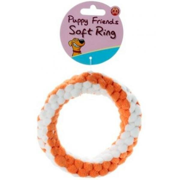 Kitty City Мягкое флисовое кольцо для щенков (PUPPY FRIENDS SOFT RING) 13,5см