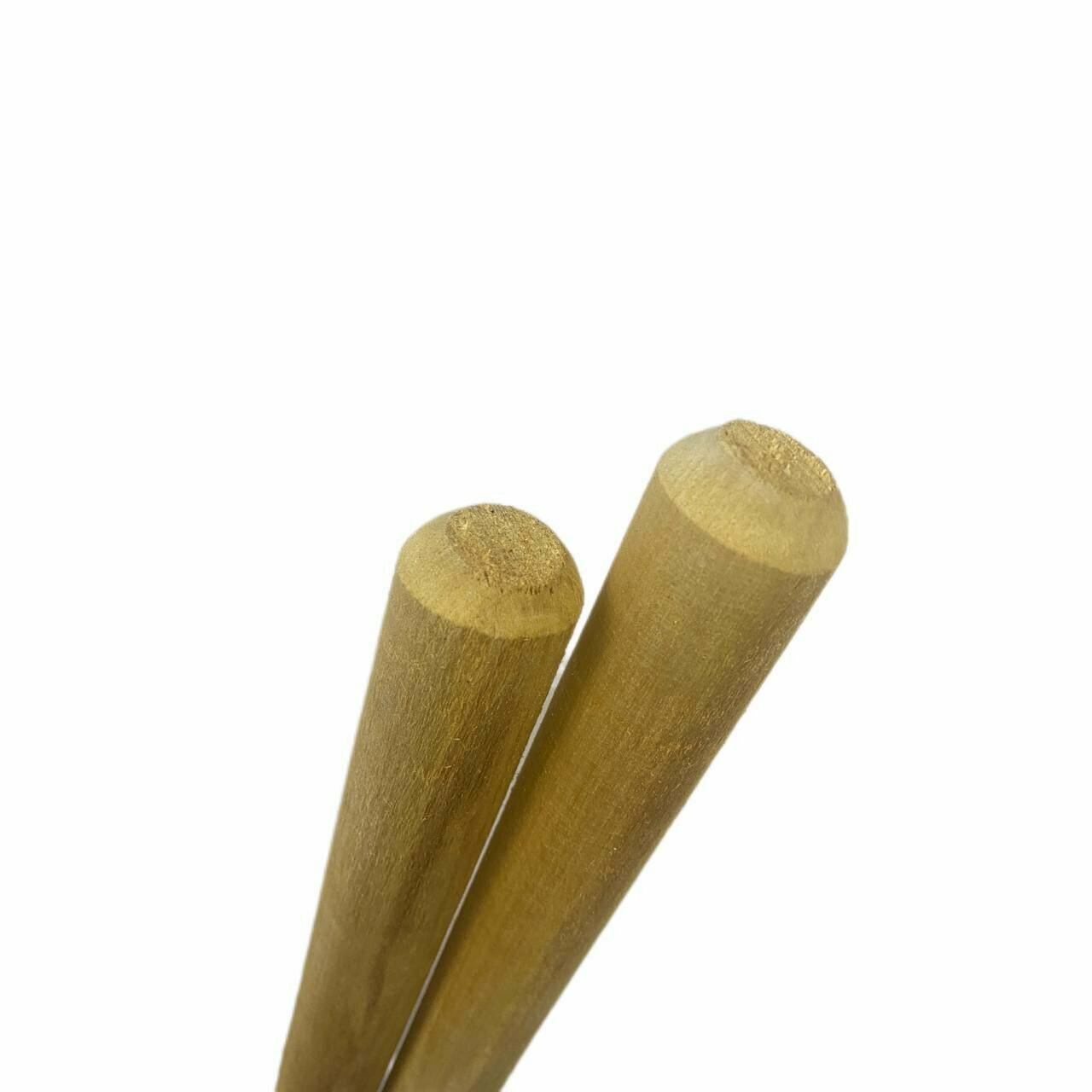 Черенок для лопат, деревянный, 1/сорт, 1.2м, диаметр 4см, 2шт - фотография № 2