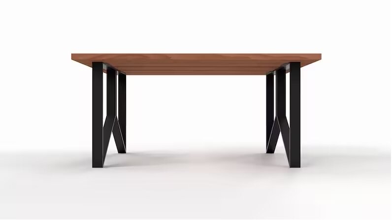 Подстолье/опора из металла для стола в стиле Лофт Модель 34 (2 штуки) - фотография № 3