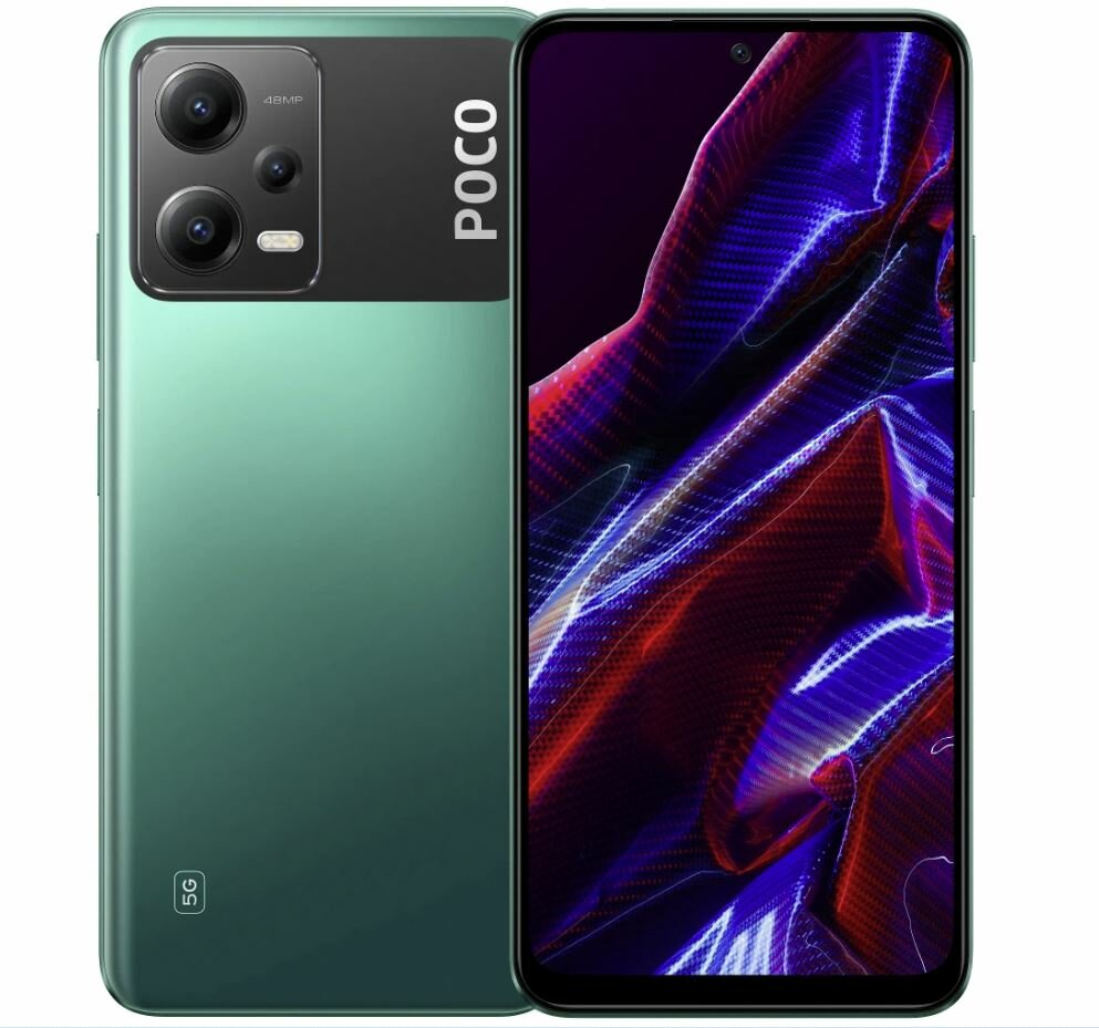 Смартфон Xiaomi POCO X5 5G 6/128 ГБ Global, 2 nano SIM, зеленый