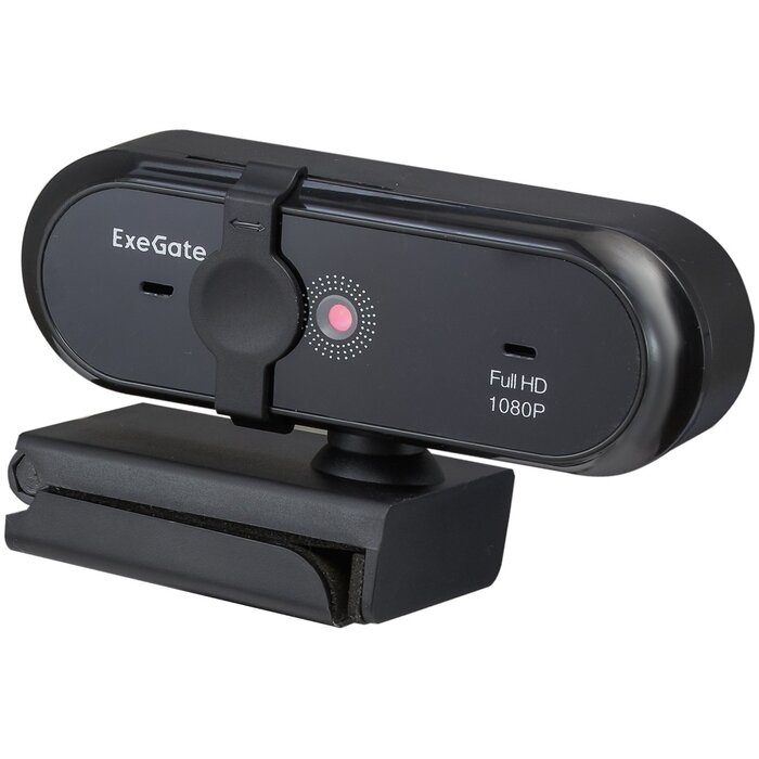 Веб-камера ExeGate Stream C925 Wide FullHD T-Tripod (1920х1080 1080P USB микрофон поворотное крепление кабель 15 м Win Vista/7/8/10 Mac OS черная RTL)