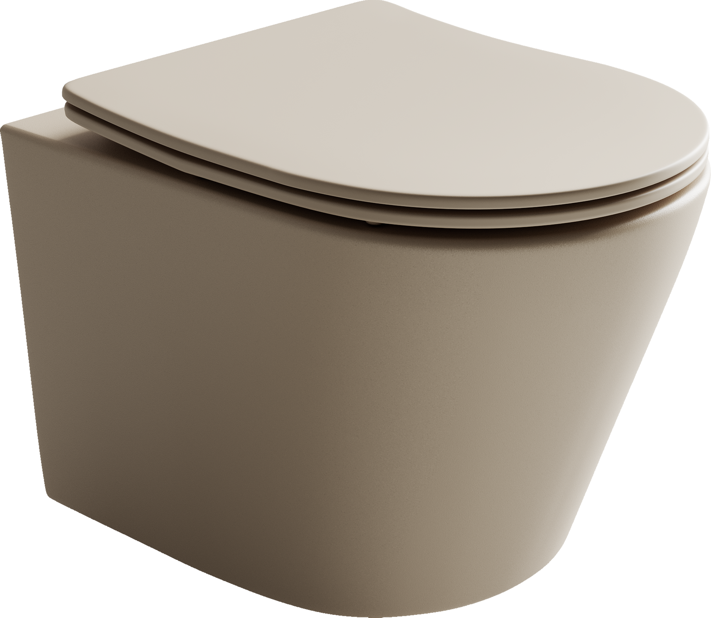 Ceramica Nova Подвесной унитаз Balearica Rimless CN6000MC капучино матовый