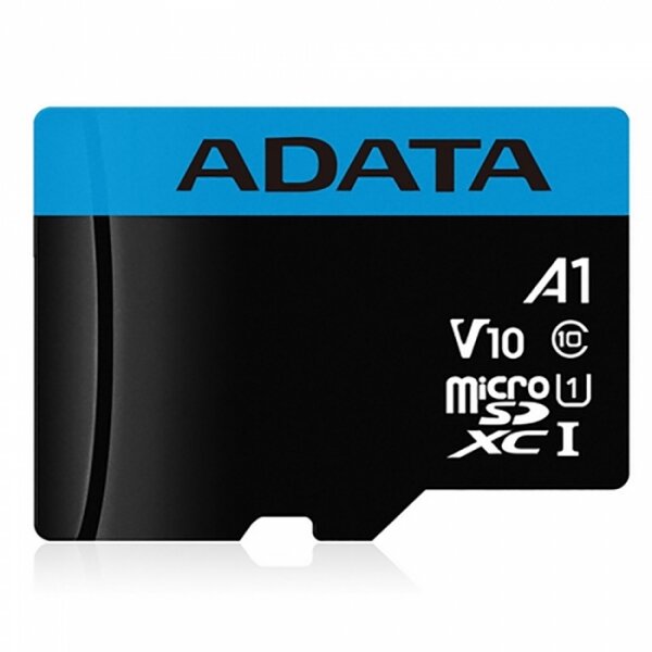 microSDXC 256GB ADATA Premier Memory Card AUSDX256GUICL10A1-RA1 UHS-I Class 10/V10 A1, 100/25 MB/s, Adapter, -25°C + 85°C, RTL (466266)
