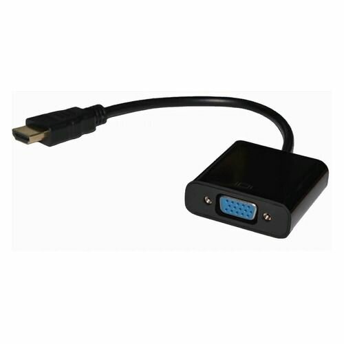 Переходник видео PREMIER 5-983B HDMI (m) - VGA (f)  0.15м черный