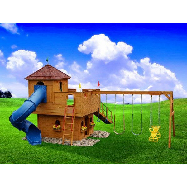 Детский городок PLAY MOR SWINGSETS замок ричард