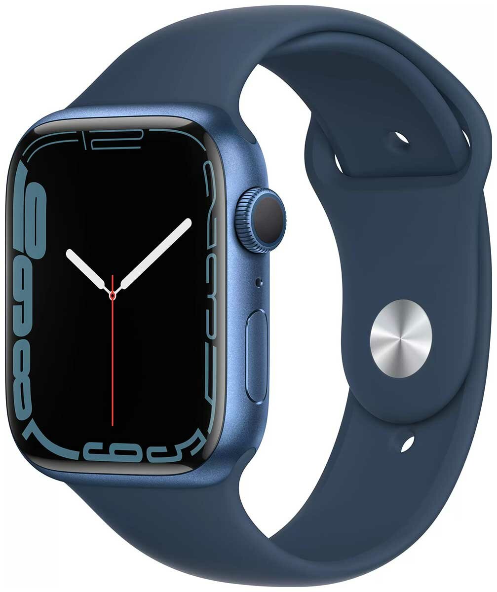 Умные часы Apple Watch Series 7 45mm Blue Alu Abyss (MKN83LL/A)