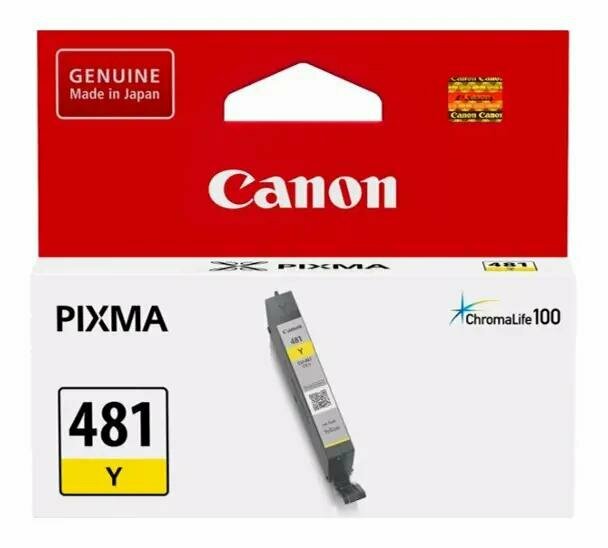 Картридж струйный Canon CLI-481 Y желтый