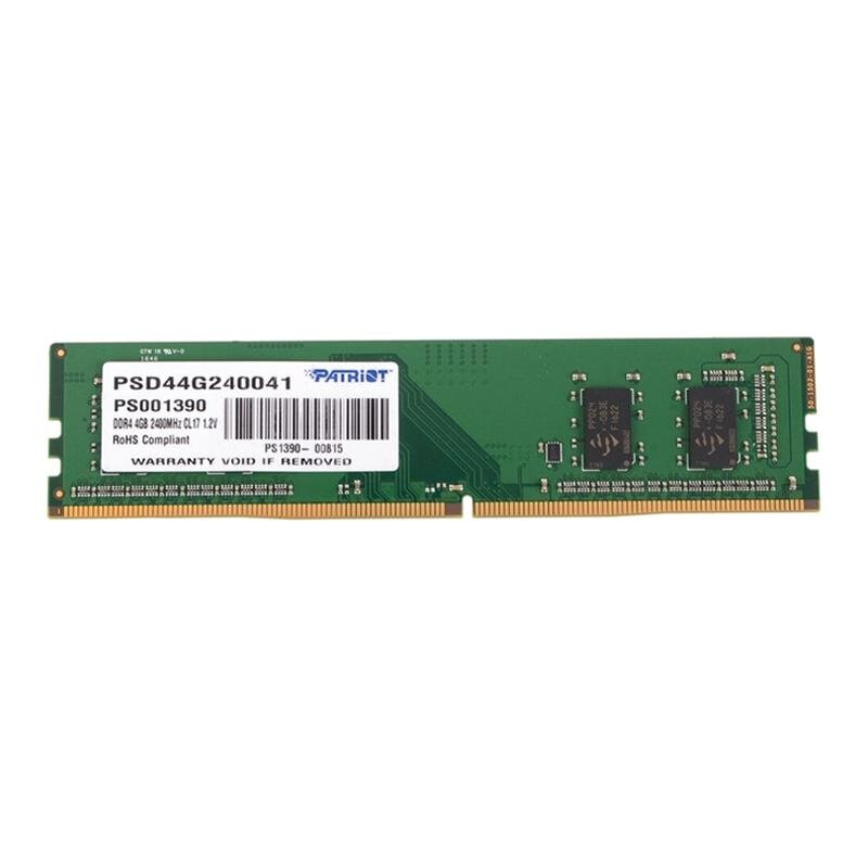 Модуль памяти Patriot 4Gb DDR4 DIMM 2400МГц, CL17 (PSD44G240041)
