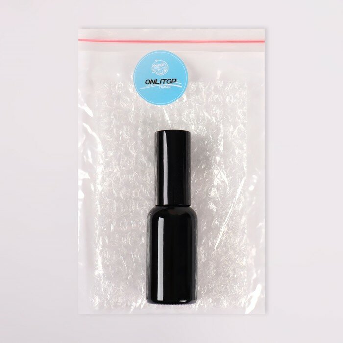 Бутылочка стеклянная для хранения, с распылителем «Black», 30 мл, цвет чёрный - фотография № 4