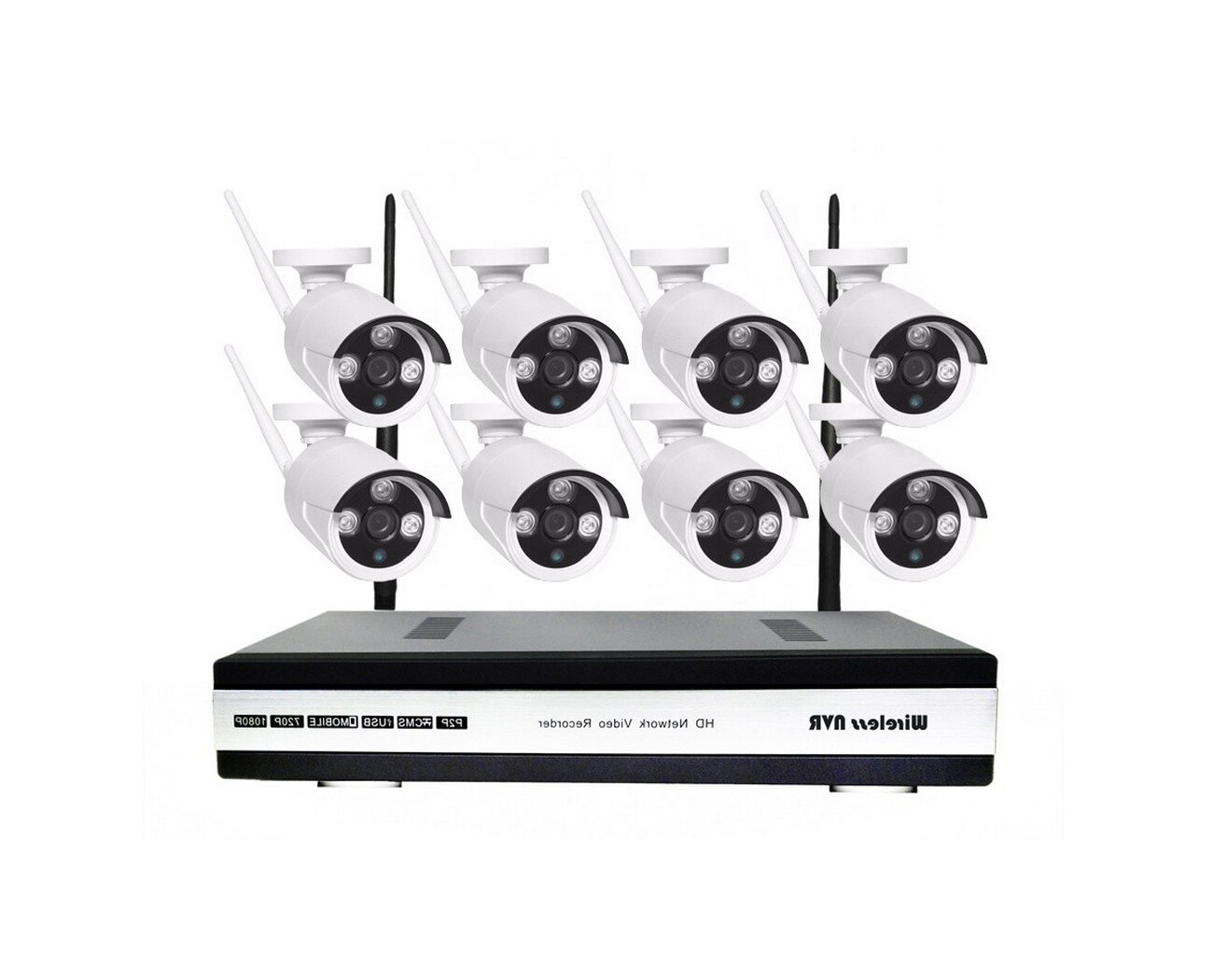 Окта Вижион Мод: Клоуд - 01-8 (J38316SYT) - облачный комплект беспроводного видеонаблюдения на 8 камер - комплект видеонаблюдения на 8 уличные камер.