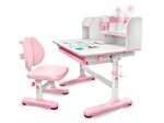 Комплект мебели (столик + стульчик) Mealux EVO Panda XL pink (арт. BD-29 PN) - изображение