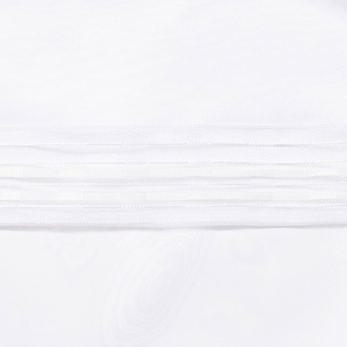Тюль "Этель" 135х150 см, цвет белый, вуаль, 100% п/э - фотография № 3