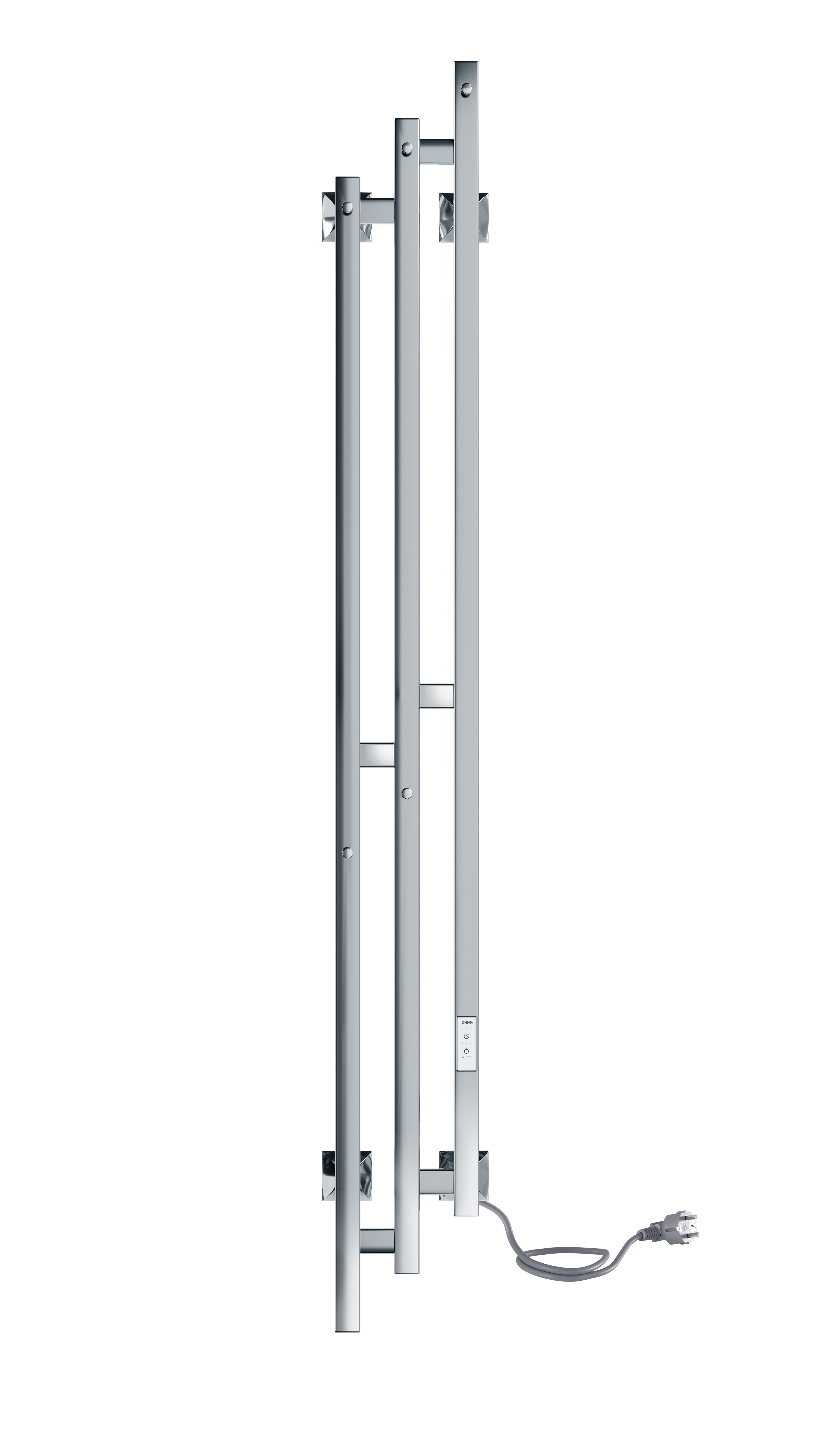 Полотенцесушитель электрический Sky PRO 150/17 таймер, скрытый провод справа, Полированный INDIGO - фотография № 2