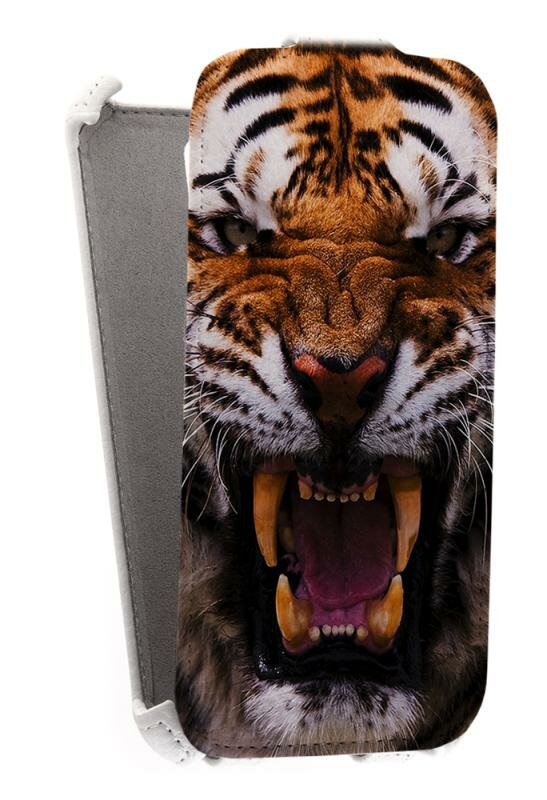 Кожаный чехол для Samsung Galaxy S5 Armor Case (Белый) (Дизайн 142)