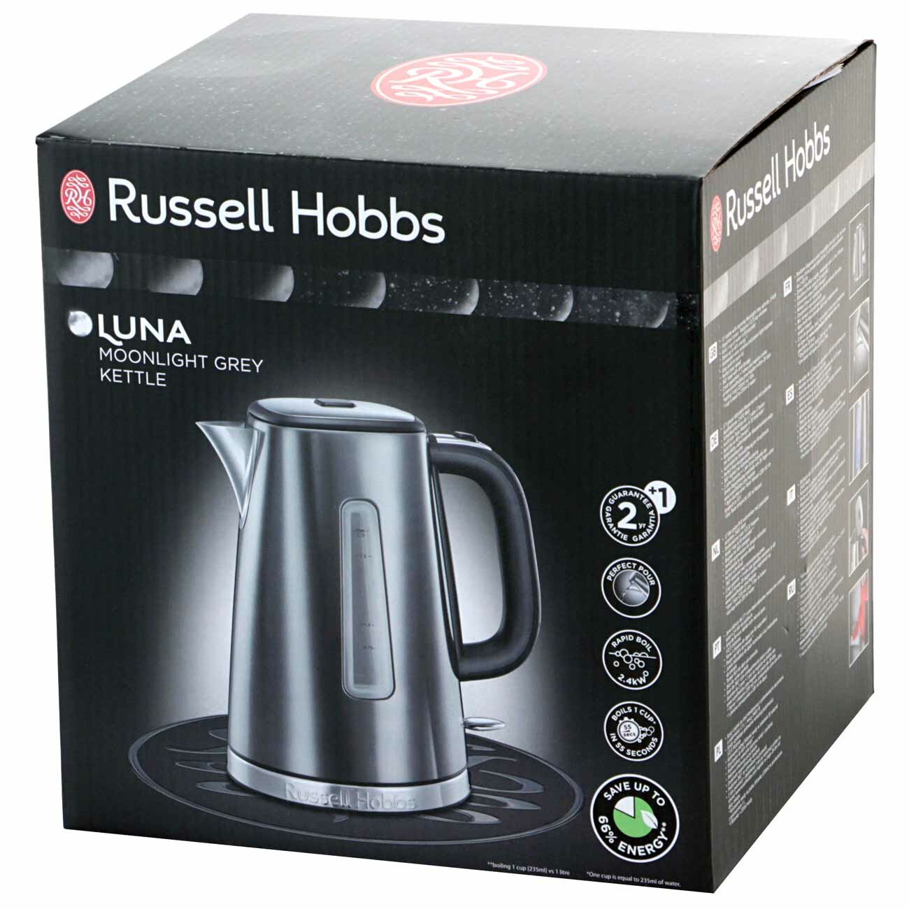 Электрочайник Russell Hobbs Luna Kettle Grey 2.4kW 23211-70 - фотография № 4