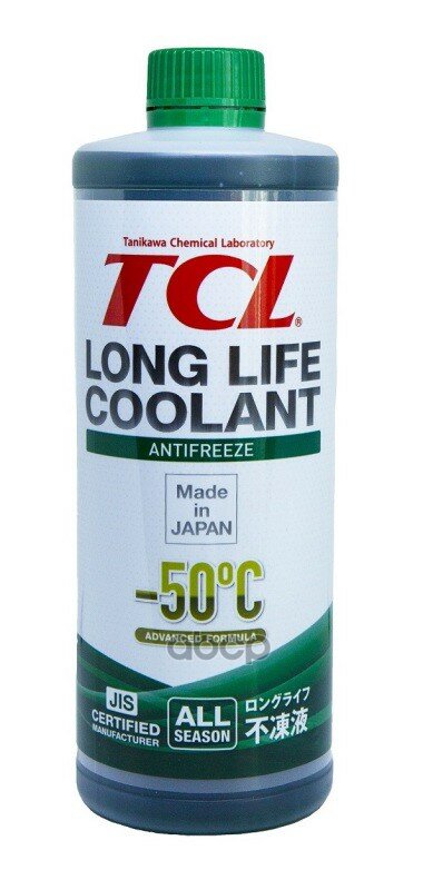 Антифриз Tcl Llc -50C Зеленый 1 Л TCL арт. LLC33152