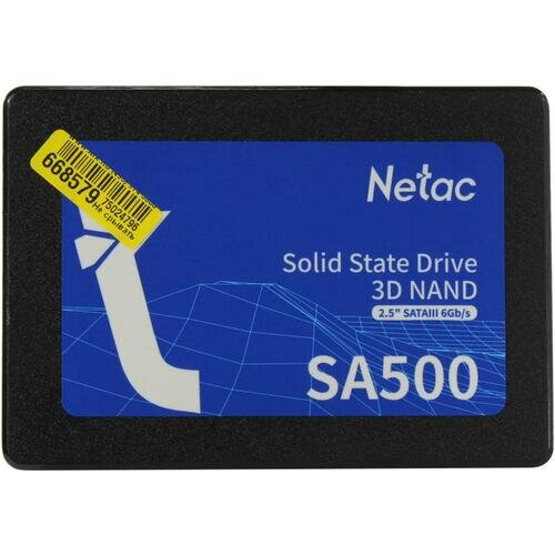 Накопитель SSD Netac 2,5" SATA-III SA500 128GB NT01SA500-128-S3X TLC