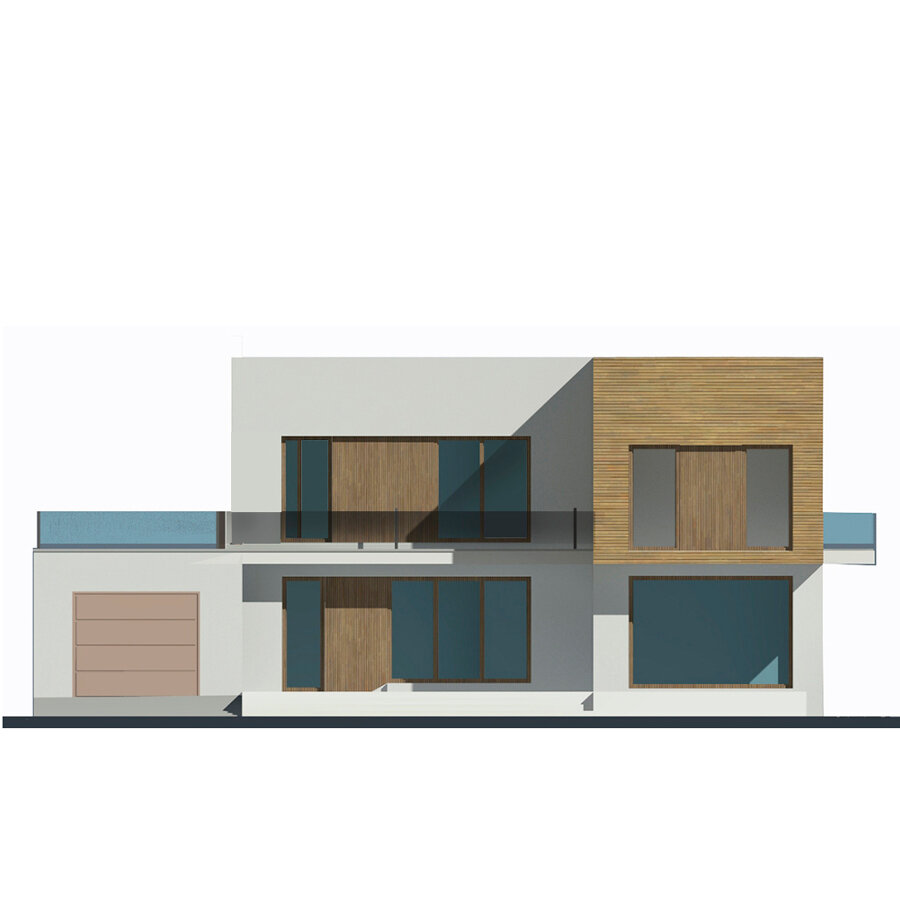 63-57-Catalog-Plans - Проект двухэтажного дома из газобетона с террасой - фотография № 5