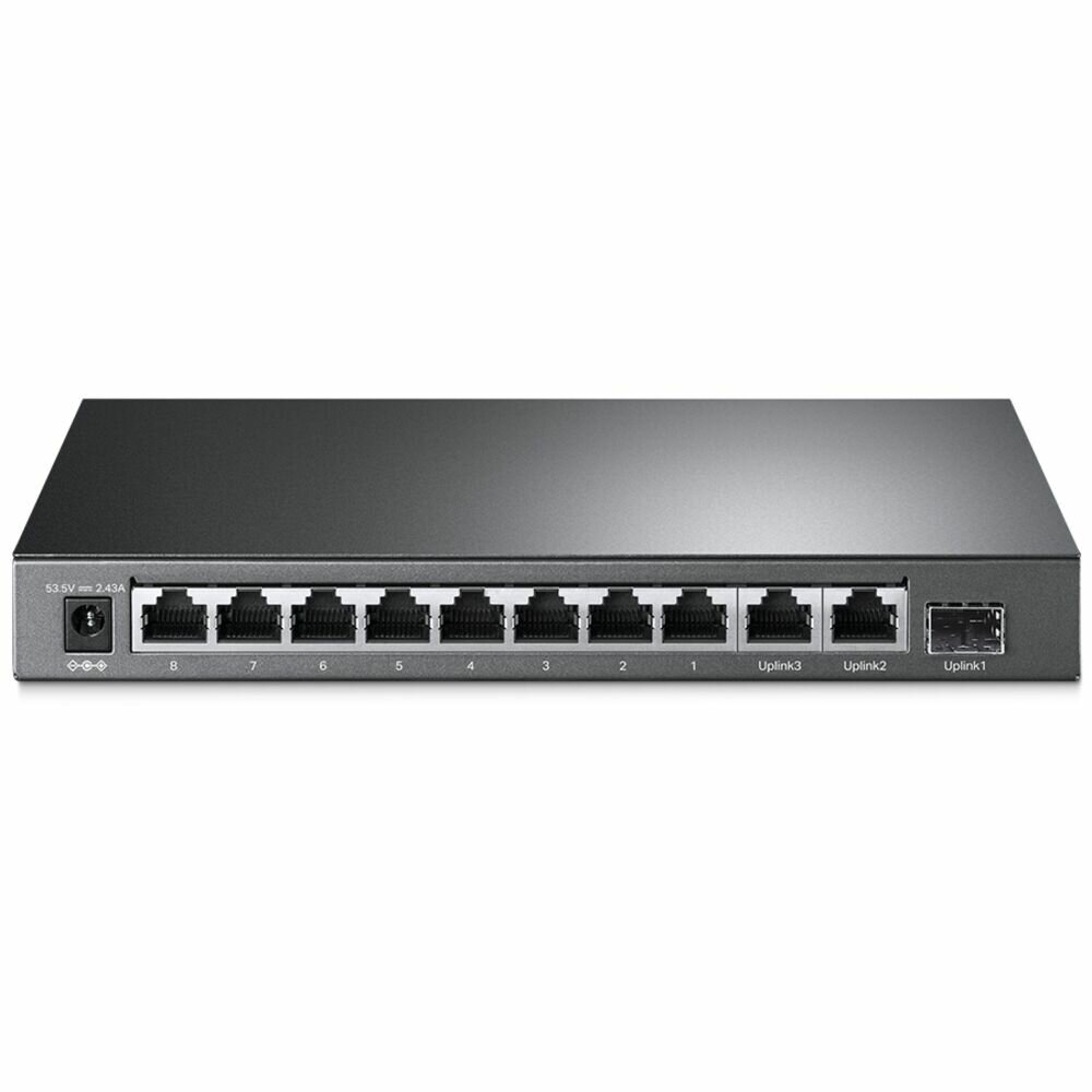 Коммутатор TP-Link TL-SL1311MP 8x100Mb 2G 1SFP 8PoE 124W неуправляемый