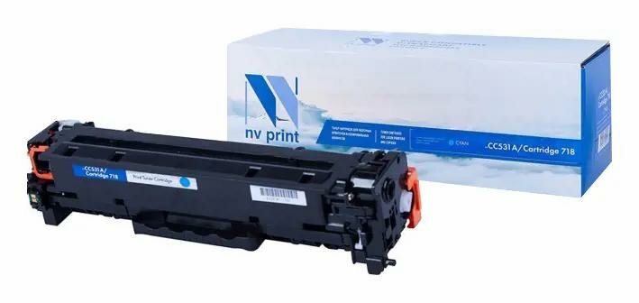 Картридж лазерный NV-Print NV-CC531A/718C, синий