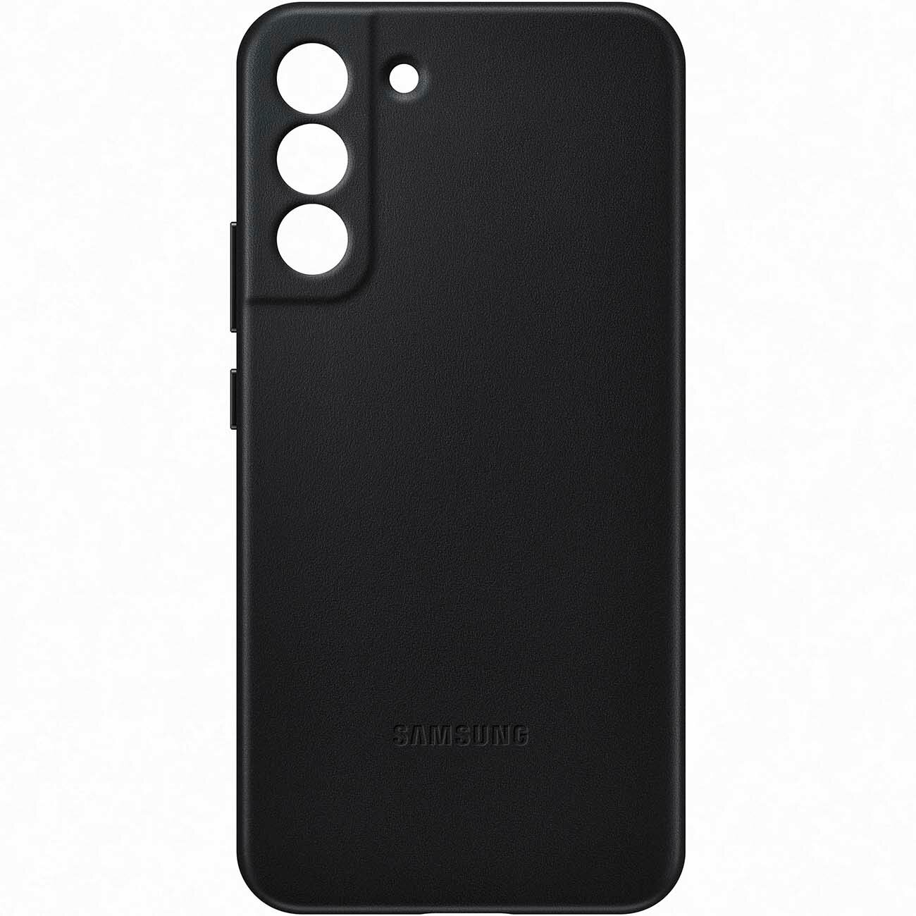 Чехол Samsung Leather S22+ черный (EF-VS906)